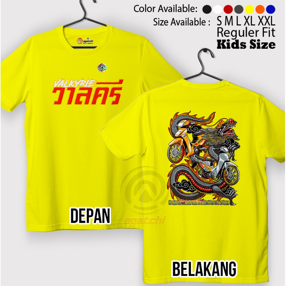 Baju Kaos Atasan Anak Laki - Laki Agatchi Motif Valkyrie - Thai Look Racing