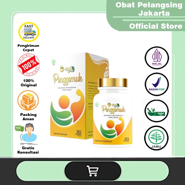 BISA COD | O-Ayu Penggemuk Badan BPOM / Obat Gemuk / Suplemen Penggemuk Badan / Gemuk Ampuh VIRAL 