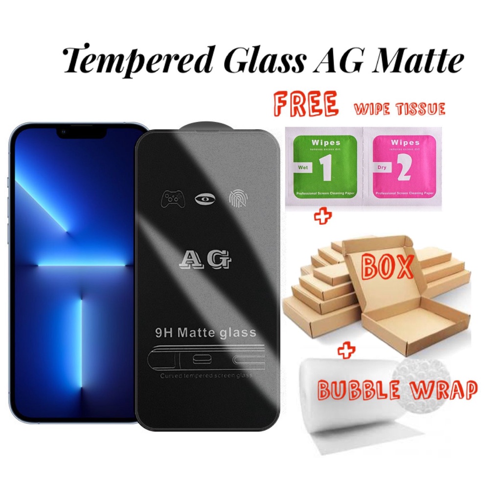 FP Tempered GLASS matte FULL for Vivo S1 Pro T1 V11 V15 V17 V19 V20 V20SE V21 V21E V23 V25 V25E V27 V27E V5 V5S V9 X30 X50 X70 Z1