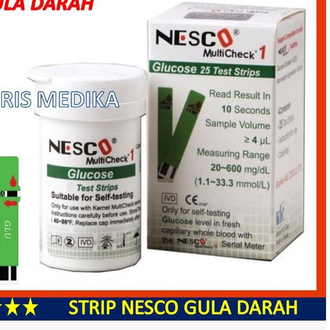 ♢ strip nesco gula darah / strip nesco glucose Strip gula darah nesco/ strip glucos/stik gula darah 