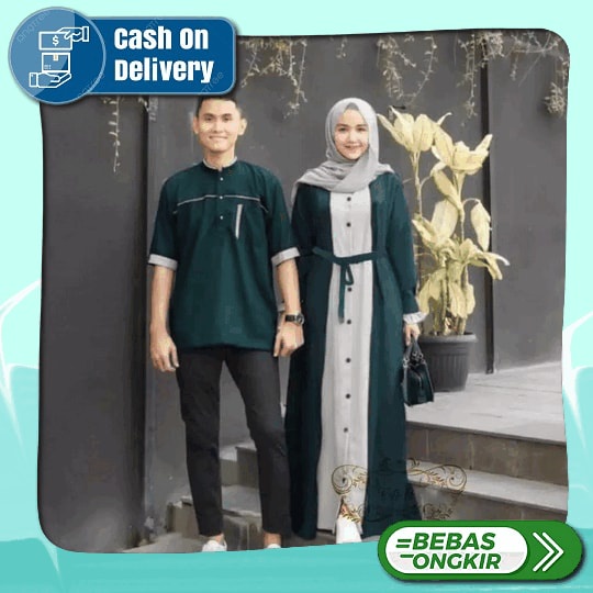 Cp Luis Setelan Baju Gamis Muslim Couple Lebaran Terbaru 2023 Brokat Malaika Import Gamis Couple Leb