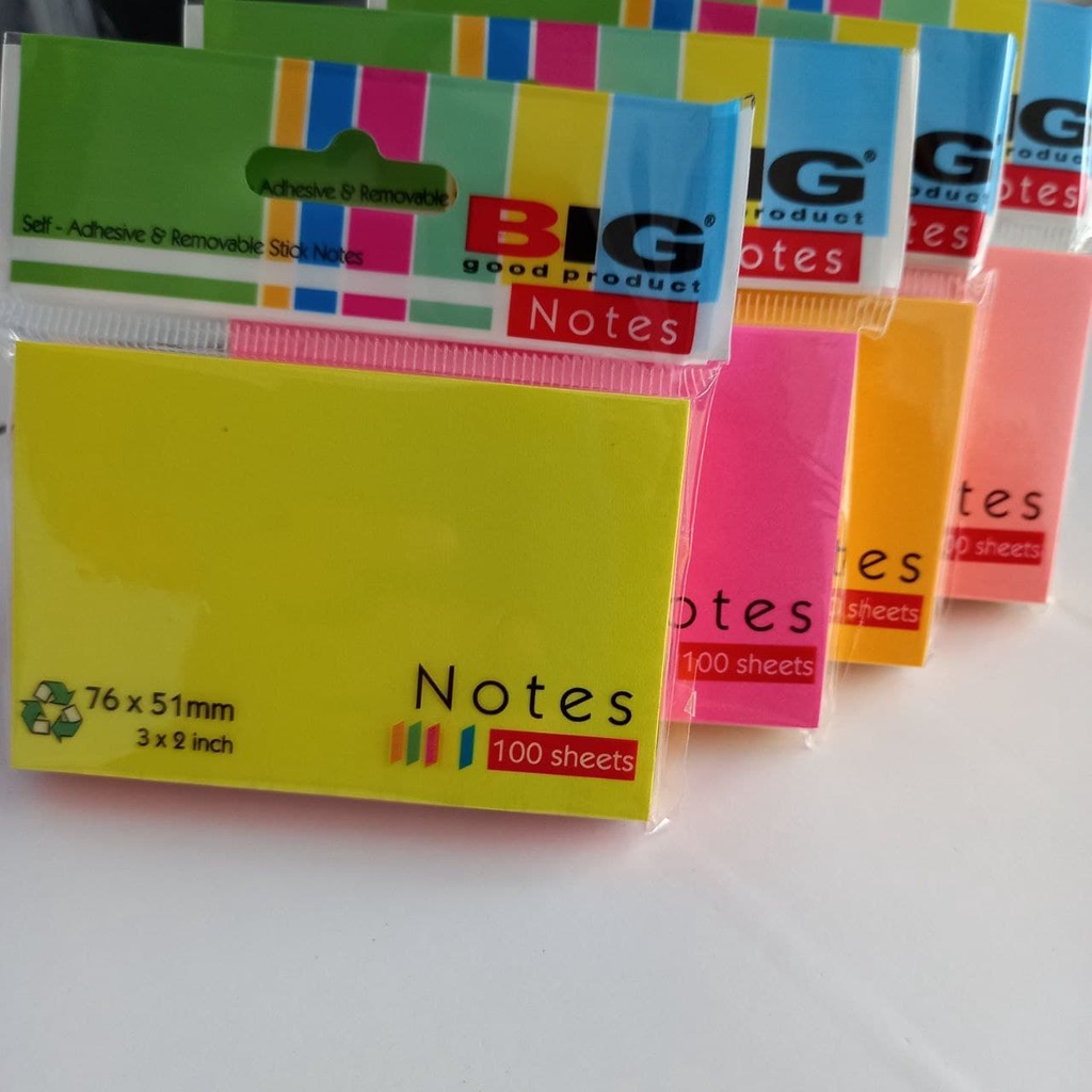 

PEMBATAS BUKU, STICKY NOTES, KERTAS MEMO, POS IT 76X51 1 WARNA BIG