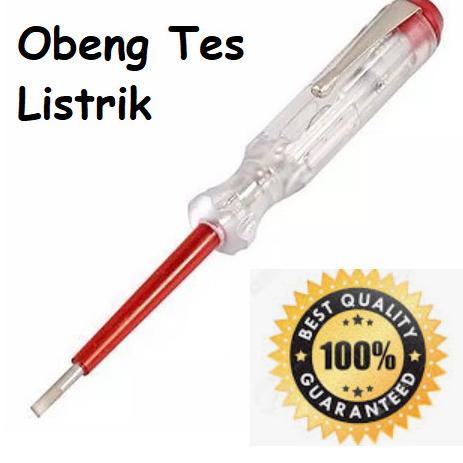 Bisa COD Obeng tespen test pen listrik merah lampu testpen Kelistrikan Terbaik (rw00bs)