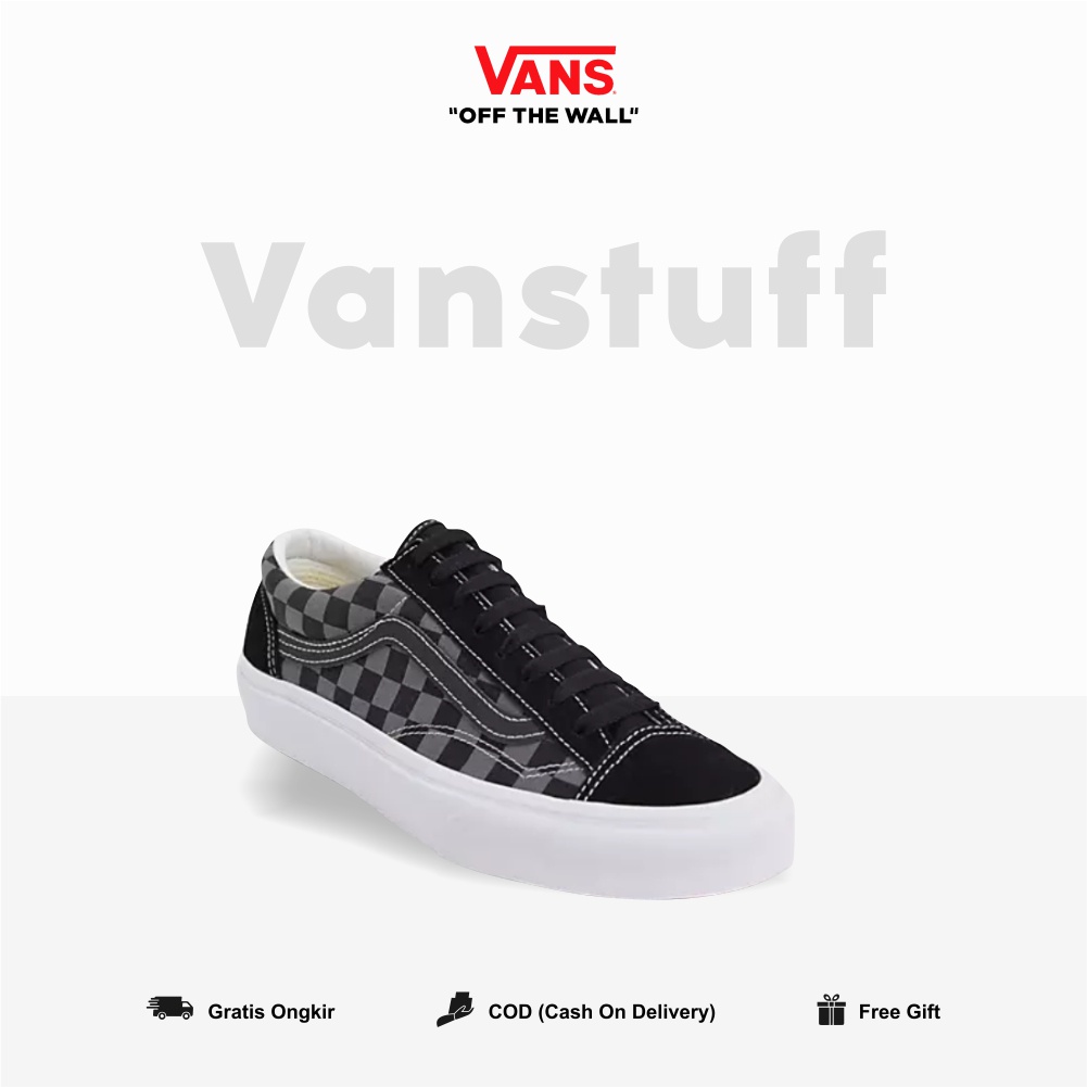 Vans Style 36 Decon Sf Pewter Checkerboard Black Grey Original 100% BNIBWT Global Market Authentic Guarated Cowo Couple Cream