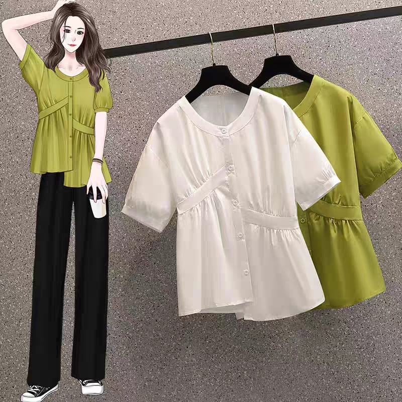 [HNFK] Blouse Kara / Blouse Wanita Korean Style / Atasan Cantik Trend Kekinian / Baju Atasan Wanita Dewasa / Blouse Terbaru 2023