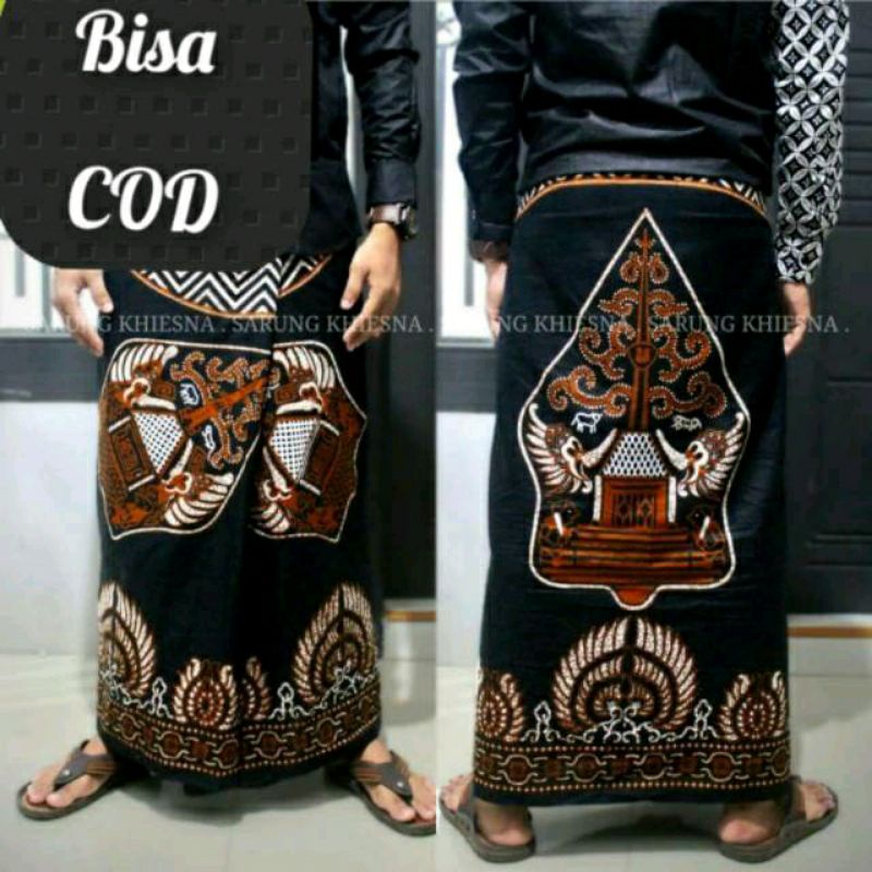 NEW ALL ARIBATIKSTORE SARUNG BATIK PRIA MOTIF GUNUNGAN COKLAT VIRAL MASAKINI MILENIAL SERAGAM HADROH