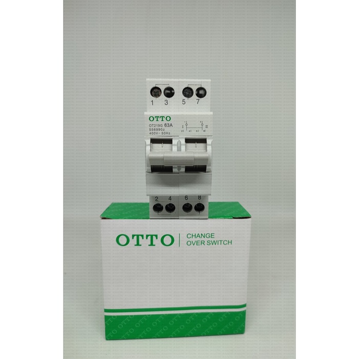 Saklar Otto Cos Change Over Switch Ohm Saklar Model Mcb 2 Phase 25A 40A 63A
