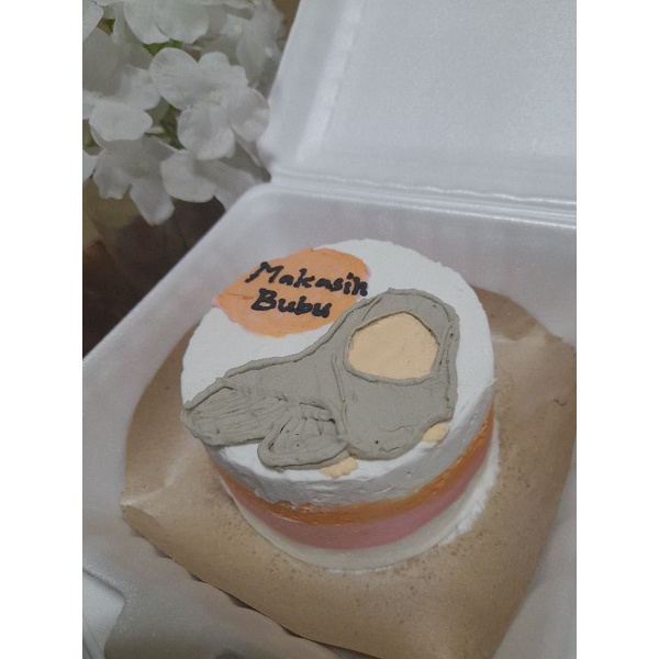 

korean bento cake 9cm lukis foto