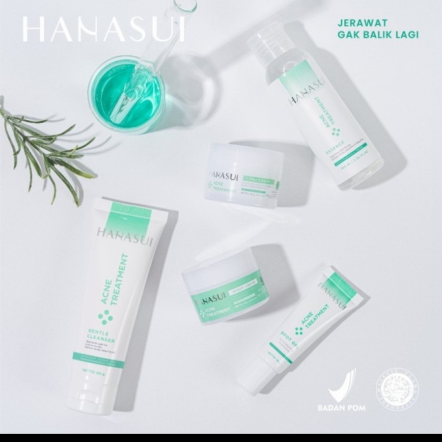 HANASUI Flawless Glow 10 Series &amp; Acne Treatment skincare pencerahan