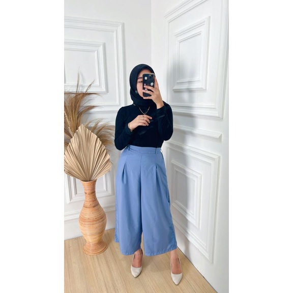 BEFAST - ZFS CELANA PANJANG RIE / WILDENA TWIST WIDE KULOT / Celana Kulot Wanita Keluaran Terbaru / Fashion Casual remaja ABG / Kulot Polos Formal / Pakaian Kerja Wanita Remaja / Outfit Daily Wanita Trendy / Termurah