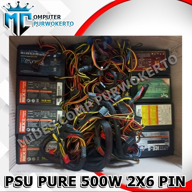 Power Supply Psu Pure 500 Watt Merk Campur