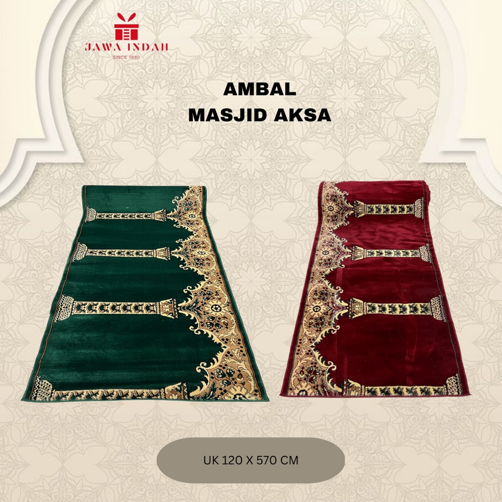 KARPET MASJID AKSA TEBAL BER MOTIF DAN POLOS