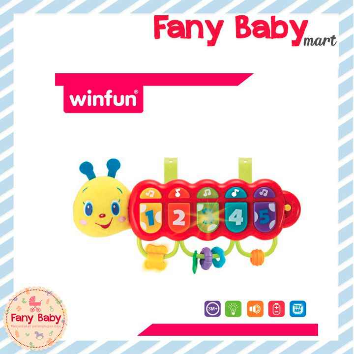 WINFUN LIGHT UP MUSICAL CATERPILLAR 0215 - NL / W000215