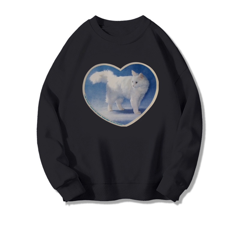 Sweater Oversize Cute Cat Sweater Oversize Korean Style/atasan korean style wanita