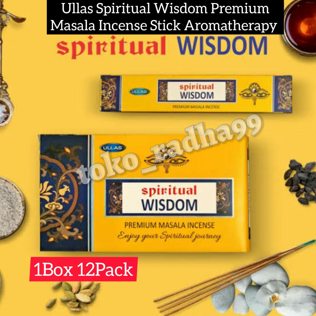 Dupa/Hio Ullas Spiritual Wisdom Premium Masala incense Stick Aromatherapy 1Box 12Pack