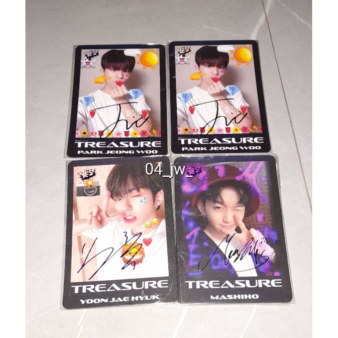 OFFICIAL TREASURE PC YESHK SIGN JEONGWOO JAEHYUK HARUTO MASHIHO