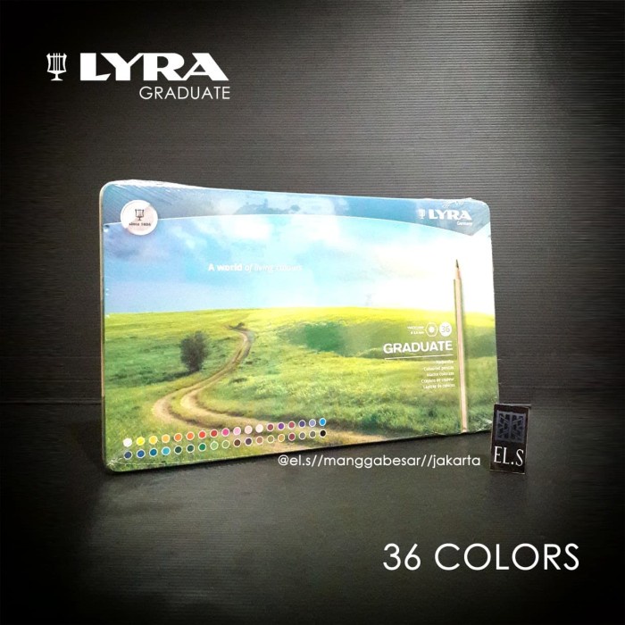 

Terlaris Lyra Graduate Colour Pencils 36 Warna ( Pensil Warna ) Metal Box