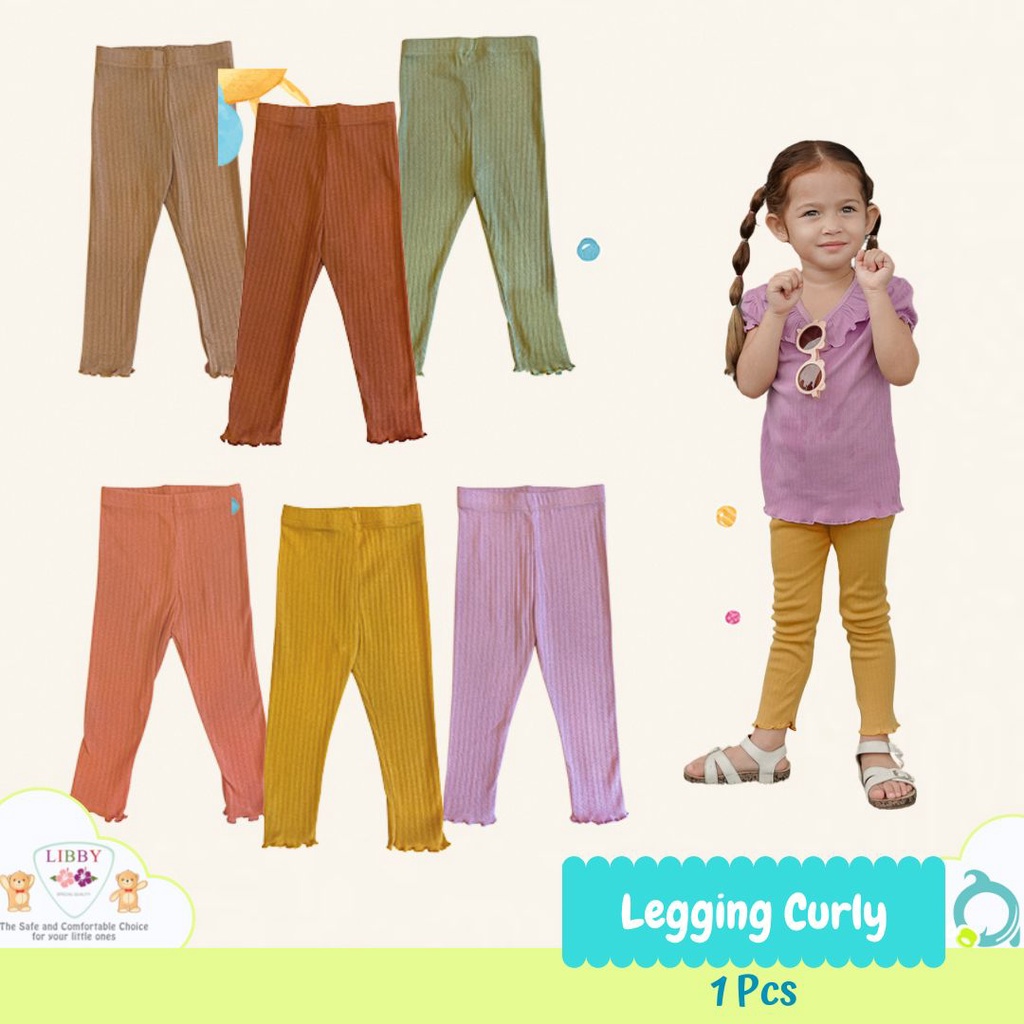 LIBBY Legging Curly | Jasper Earth Color 0-6 Tahun (1 pcs/pack)