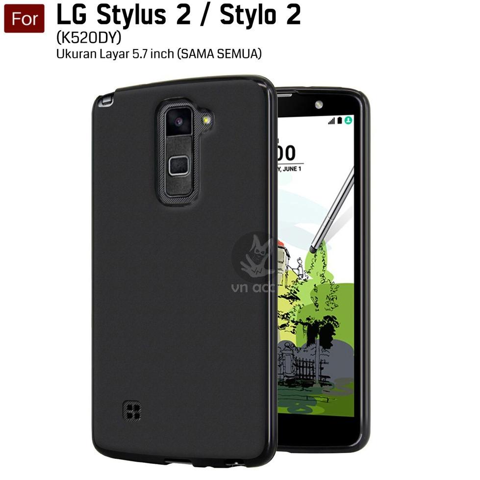 {SBP.07Ma23ˢ} Darknight LG Stylus 2 / Stylo 2 / K520DY / Dual / LTE | Black Matte Softcase Baby Skin