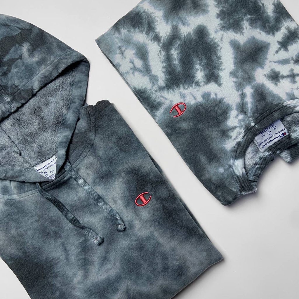 CREWNECK & HOODIE CHAMPION ATHLETICWEAR TIE DYE ORIGINAL