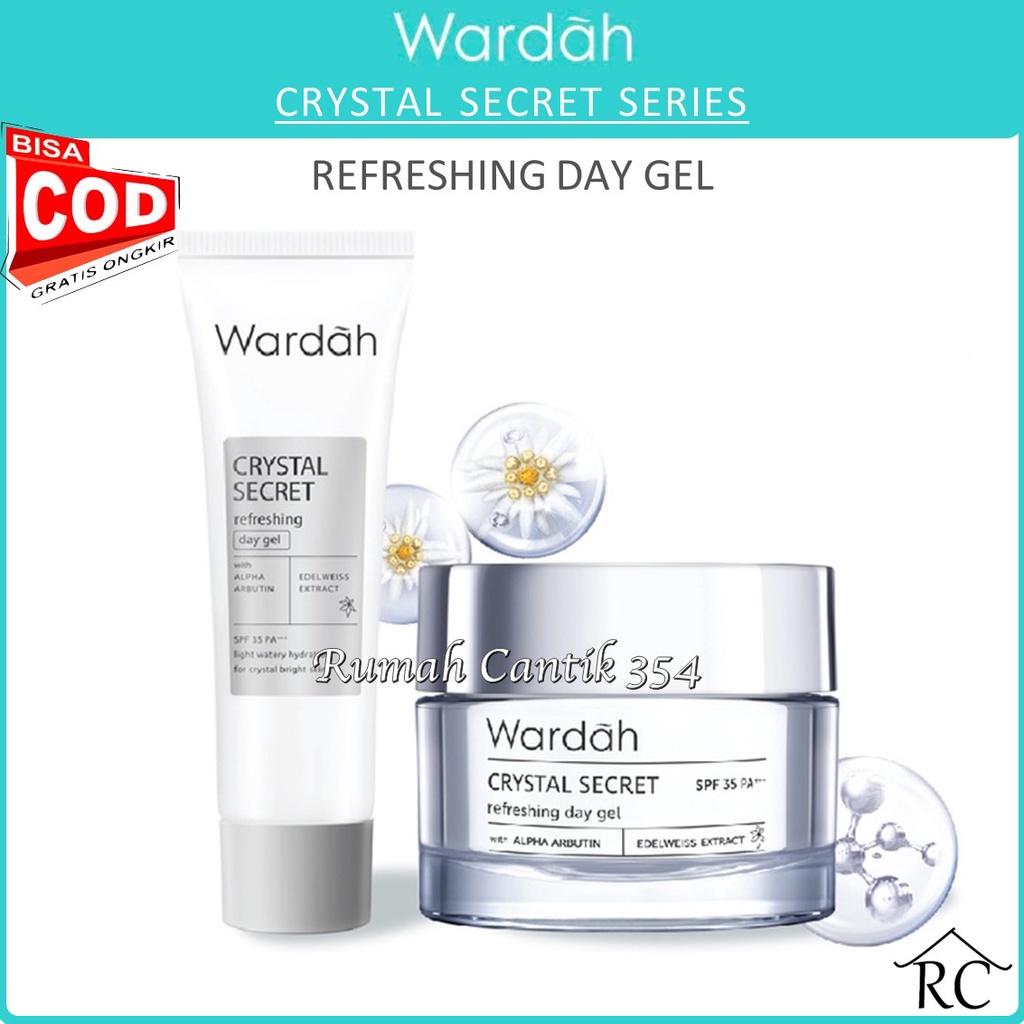 COD - Wardah Crystal Secret Brightening Day Cream (Krim Siang Mencerahkan) - RUMAH CANTIK 354 MEDAN BEAUTY KOSMETIK SKINCARE MEDAN