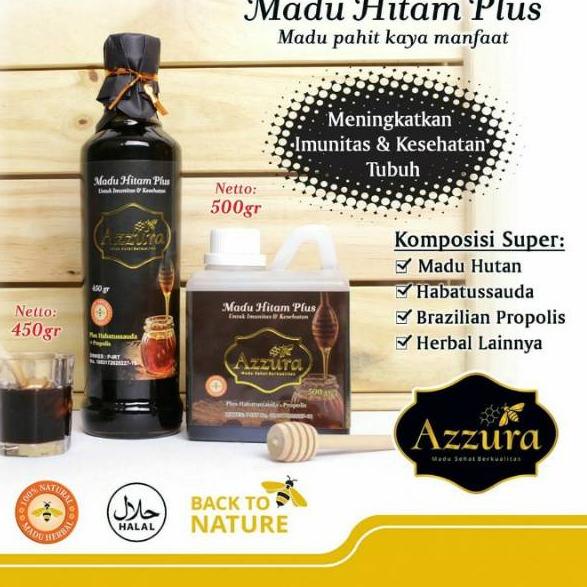 

✽ Azzura - Hitam Pahit Plus Propolis Habatussauda ➯