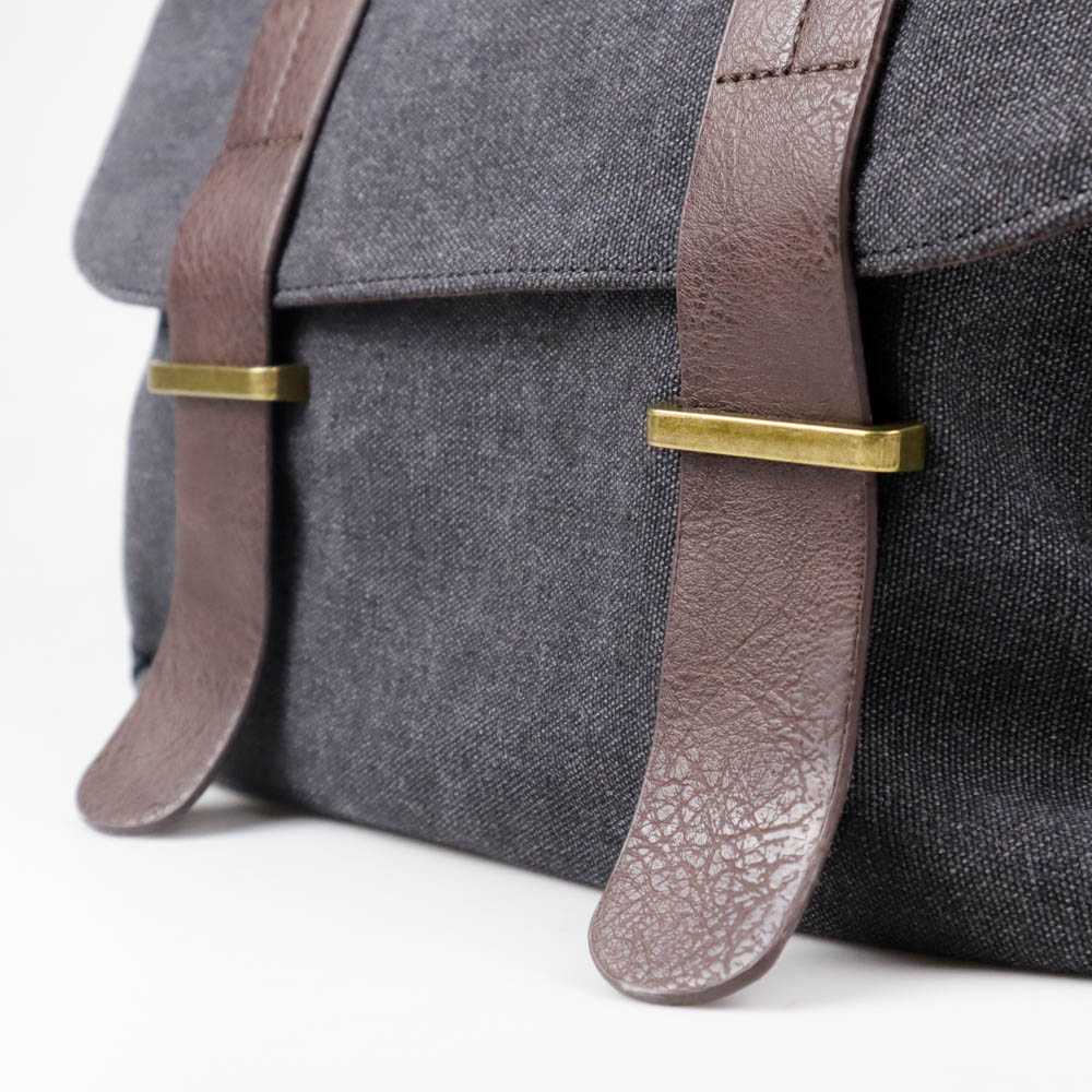 Tas Selempang Pria Korea: Korean Canvas Messenger Bag Kapasitas Besar