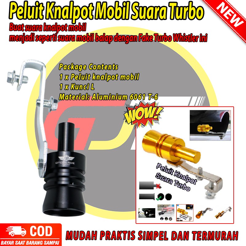 Peluit Knalpot Mobil Suara Turbo