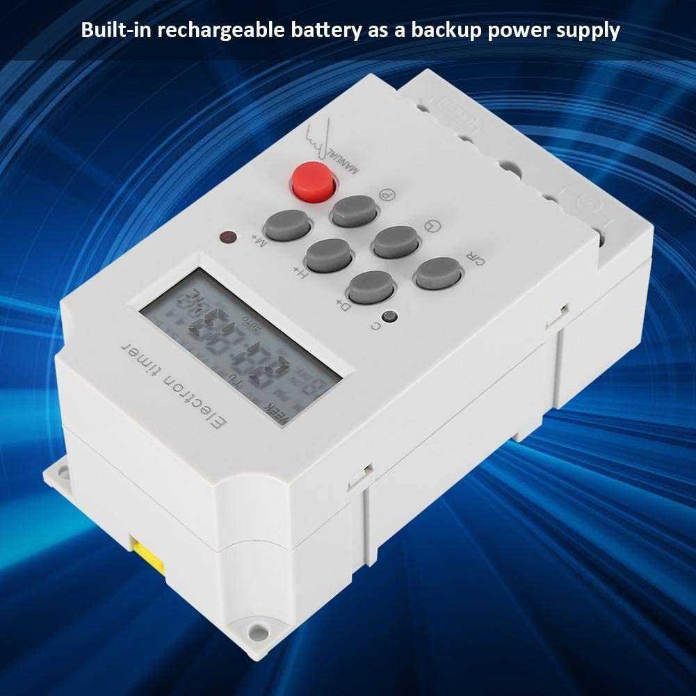 MCB Power Timer Programmable Time Switch Relay 25A 220V - KG316T-II - White