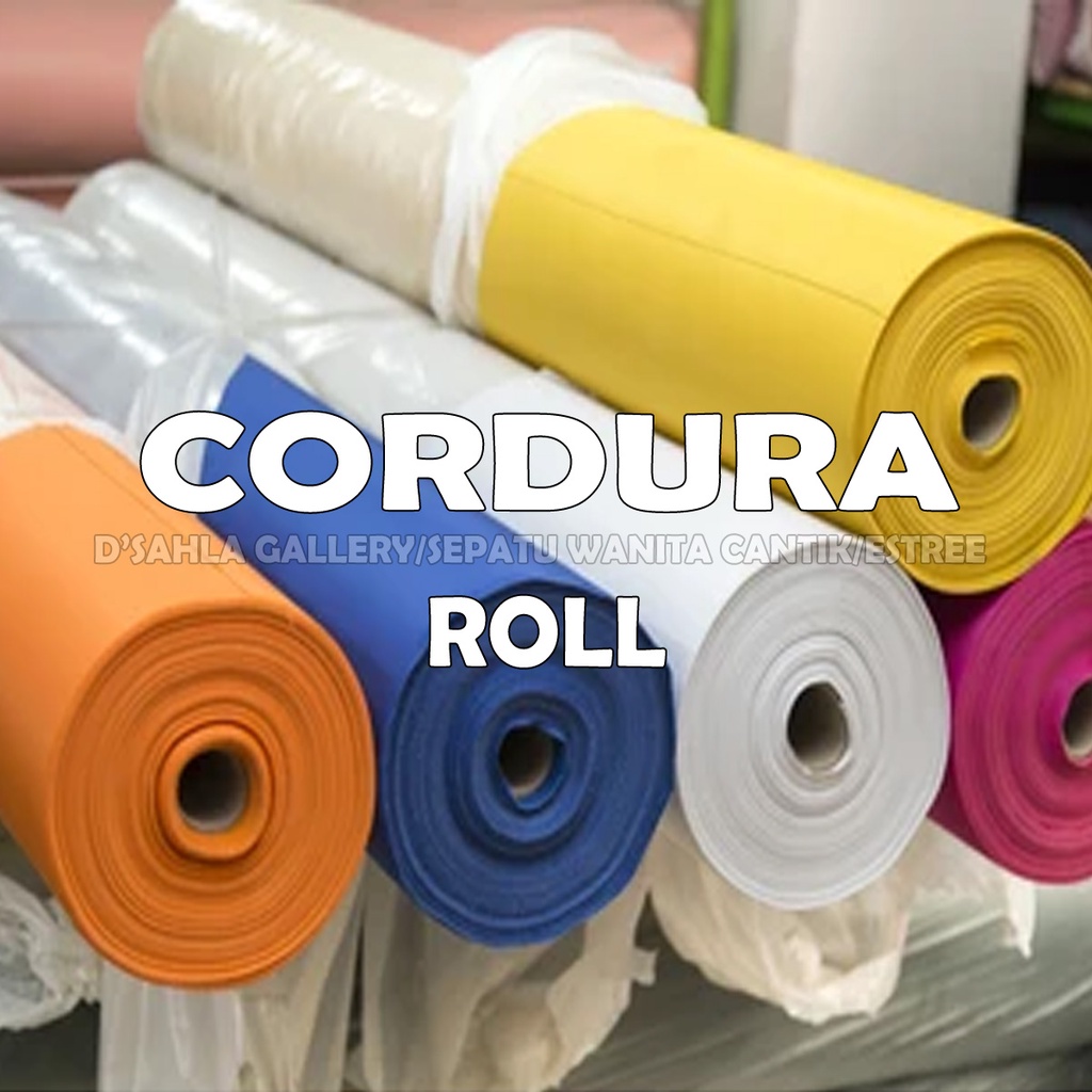 1 roll Kain Cordura Condura Waterproof Polos Motif Tebal Tebal Meteran Nylon Kain Bahan Tas Ransel C