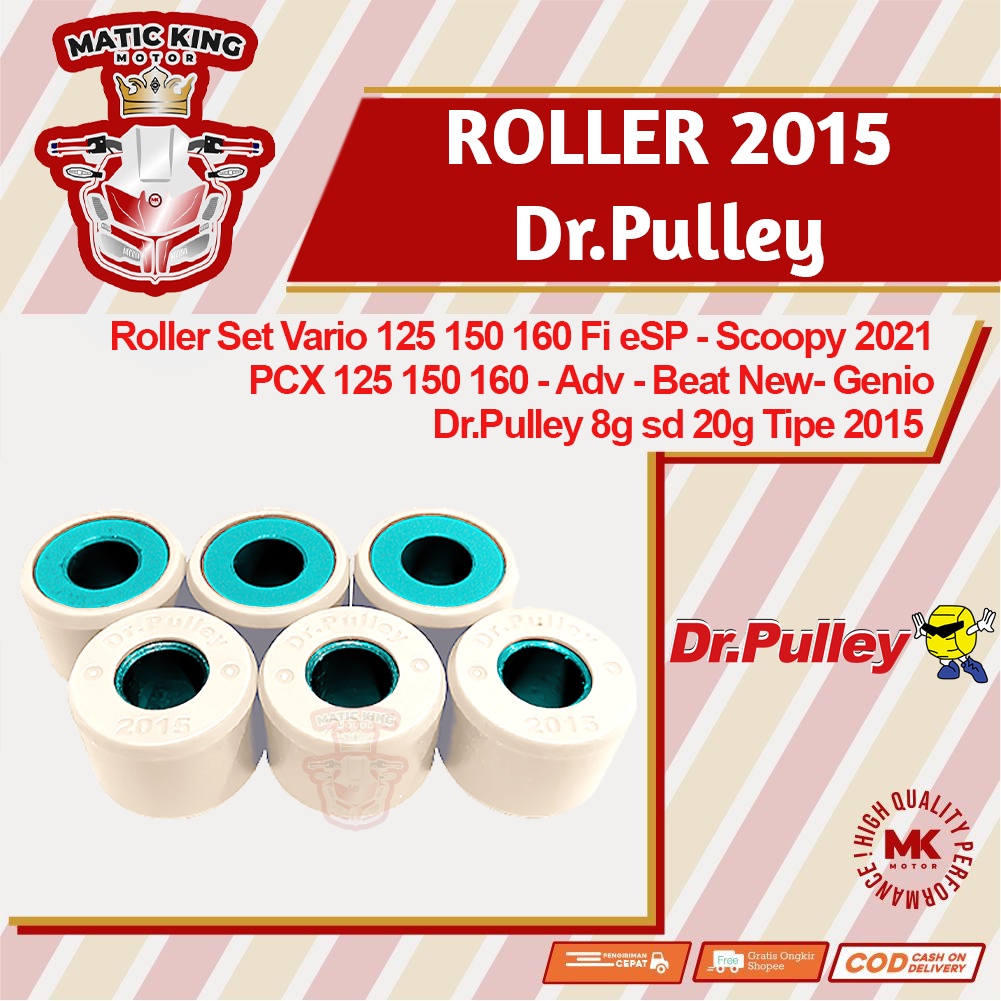 Roller Vario 150 /125 ESP/ PCX 150 125 ADV Genio dr Pulley 8g sd 20gr  tipe 2015