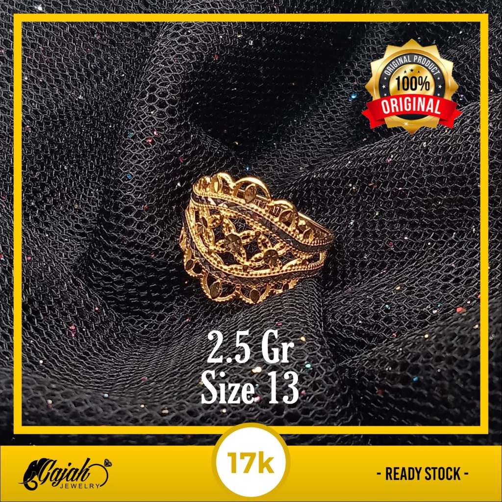 Cincin Emas 17K - 2.5 Gr Kadar 750 - 4422