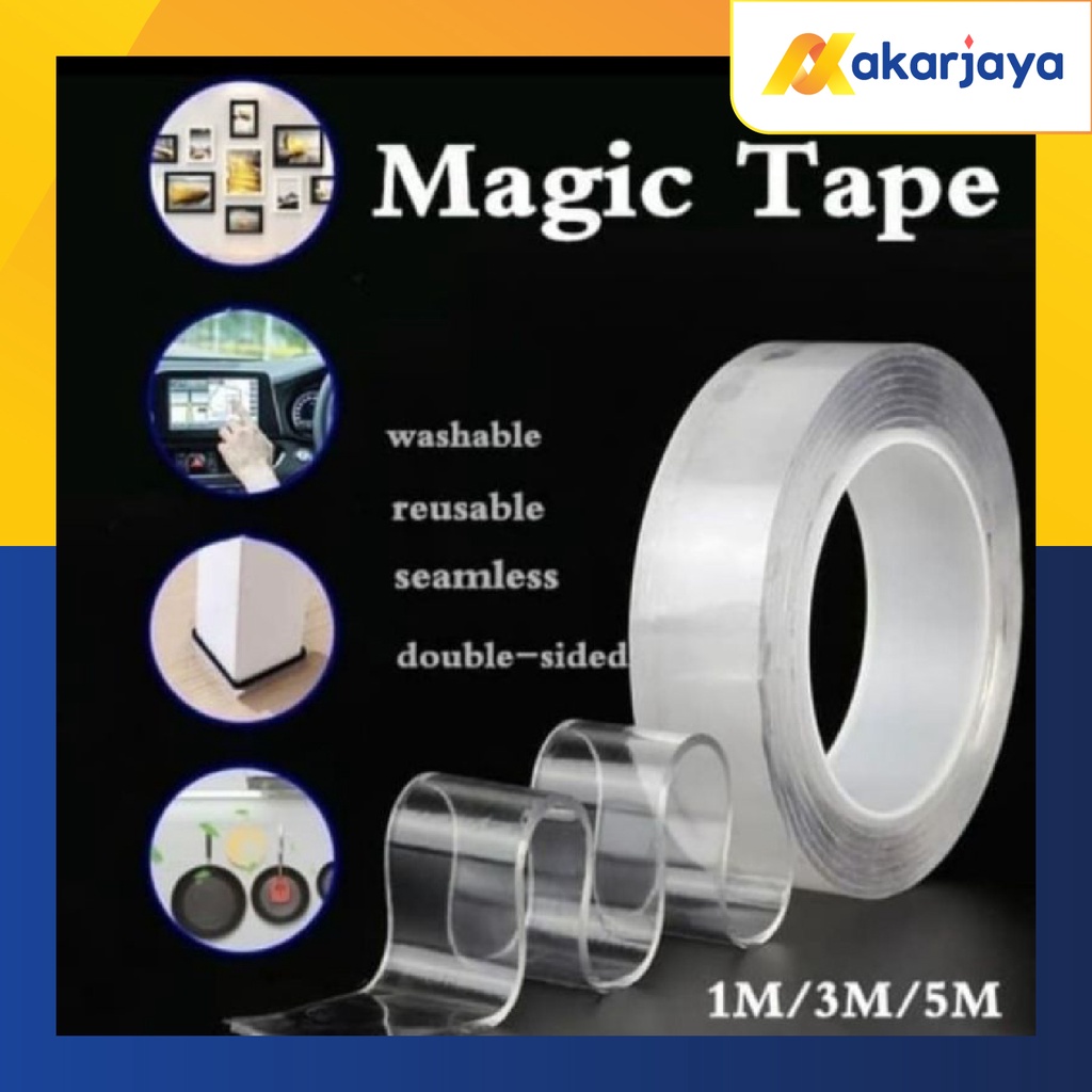 

Double Tape Bening Magic Tape Selotip Serbaguna Multifungsi