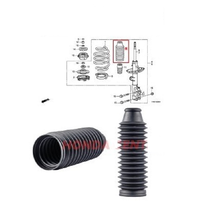 Karet abu pelindung debu shock depan jazz gd3 2004 2005 2006 2007 karet abu pelindung debu shock dep