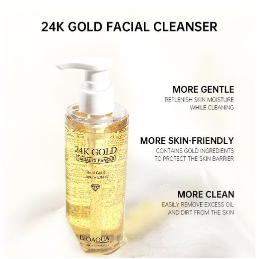 Bioaqua 24K Gold Facial Cleanser Pembersih Wajah - 200ml