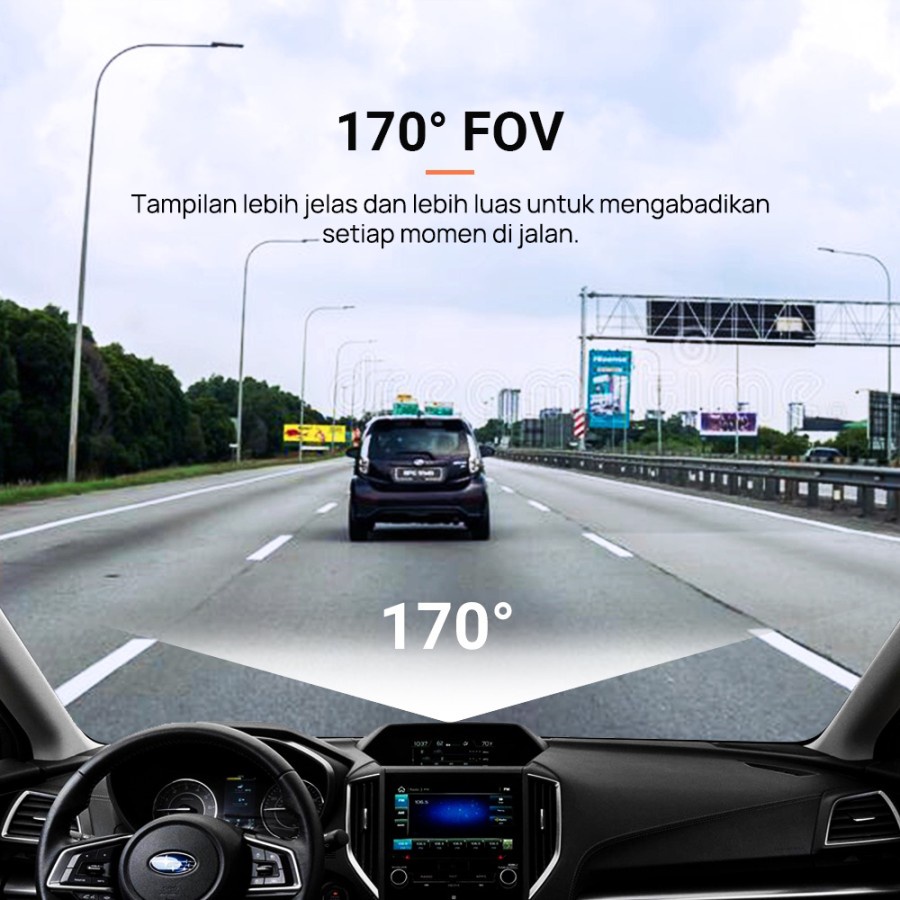 70mai Dash Cam M500 1944P GPS FOV170° Built-in 64G ADAS Voice Control - Kamera Mobil