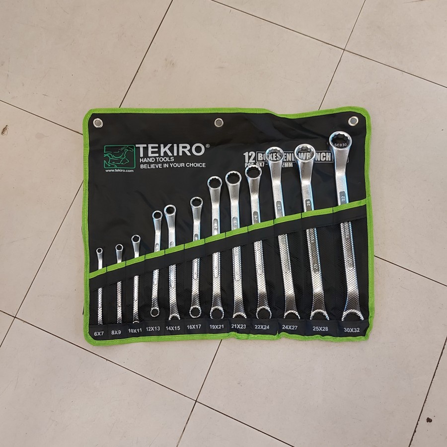 Kunci Ring Set Tekiro 12pcs 6-32 / Box And Wrench Tekiro 6-32mmm 12pcs