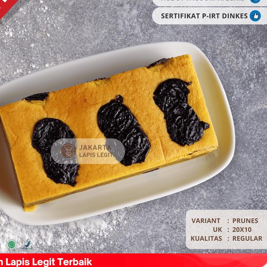 

❆ KUE LAPIS LEGIT Prunes Wisman 100% Halal 20x10 Plum ◄