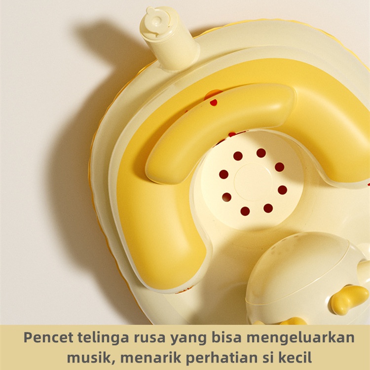 Kursi Sofa Musik Bayi PVC Pompa Angin Sofa Rusa Makan Bayi Belajar Duduk WJ12