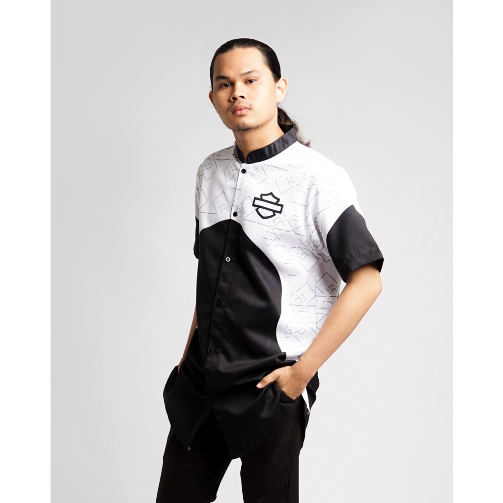 Baju Koko Muslim Pria Harley Davidson Celebration