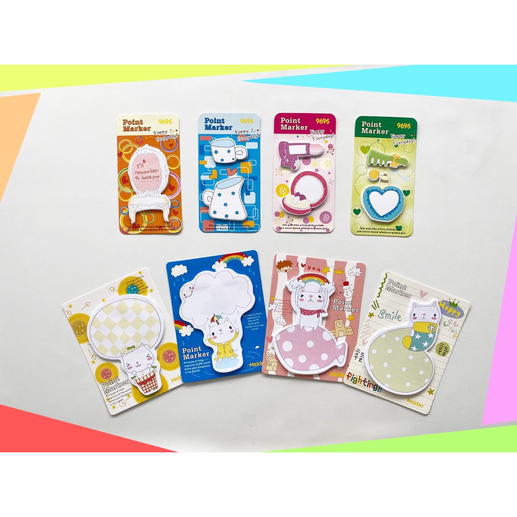 

Sticky Note / Memo Pad Lucu Point Marker