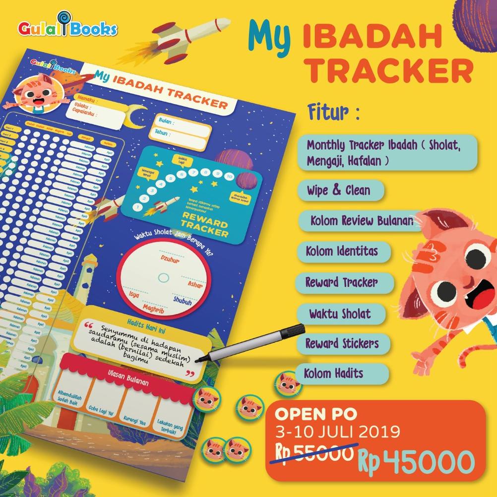 

Kalender Aktifitas Harian My Good Habits dari GulaliBooks My Habit Tracker My Ibadah Tracker