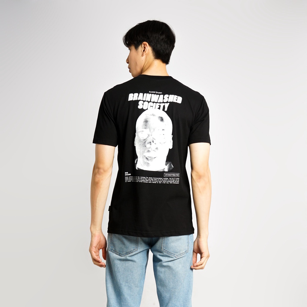 Almost Studio - T-Shirt - Brainwashed - Black