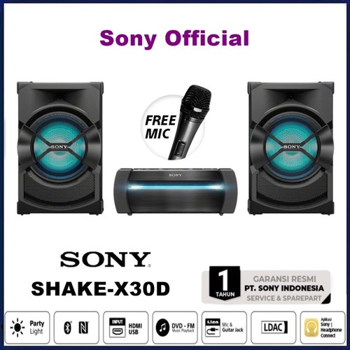 Sony Sistem Home Theatre Audio Speaker dengan DVD Shake-X30D
