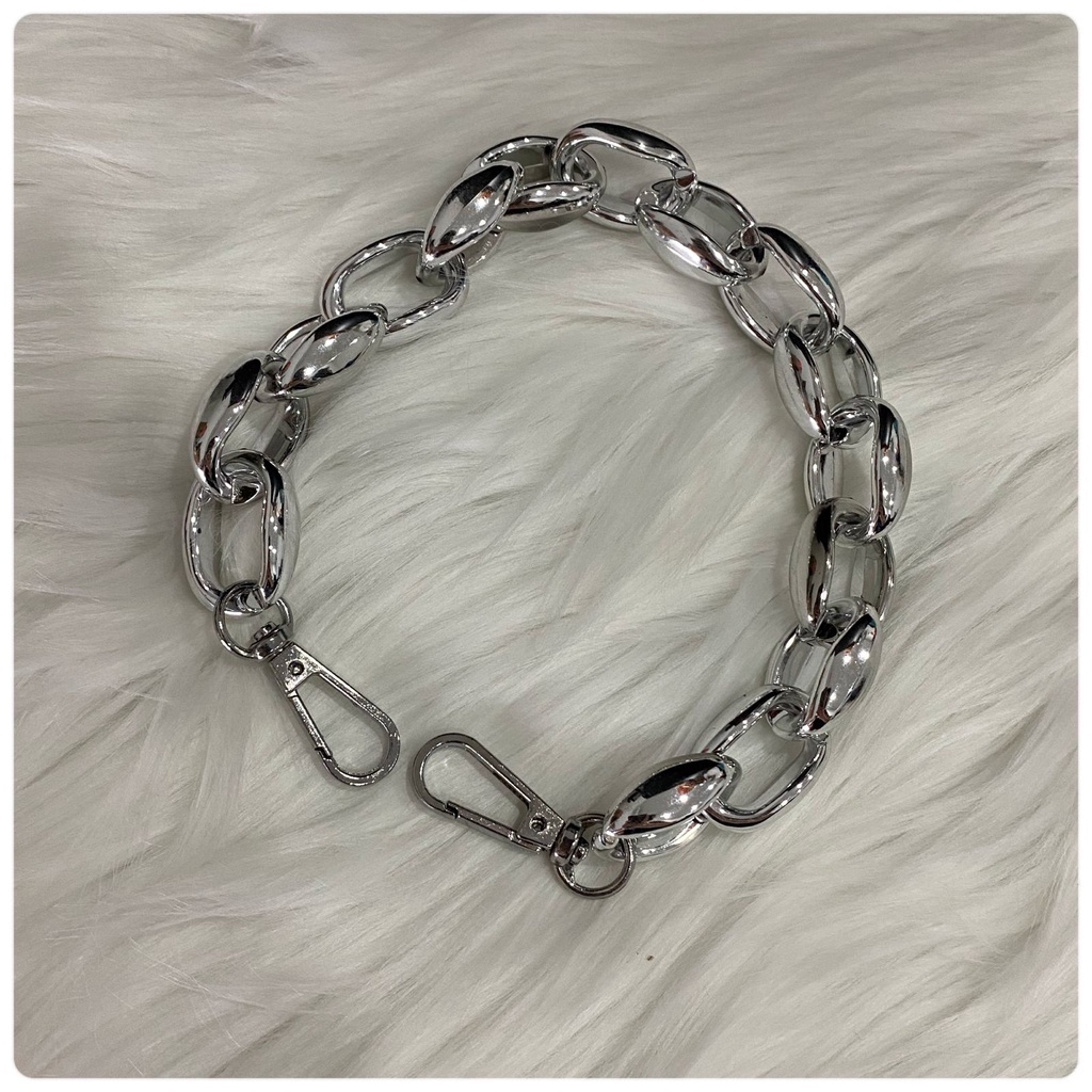 Tali Tas Wanita Rantai / Tali Tas Hand Bag/ Strap Tali Tas Rantai Silver Gold