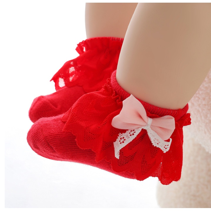 KAOS KAKI BAYI PEREMPUAN / KAOS KAKI ANAK BAYI RENDA PITA