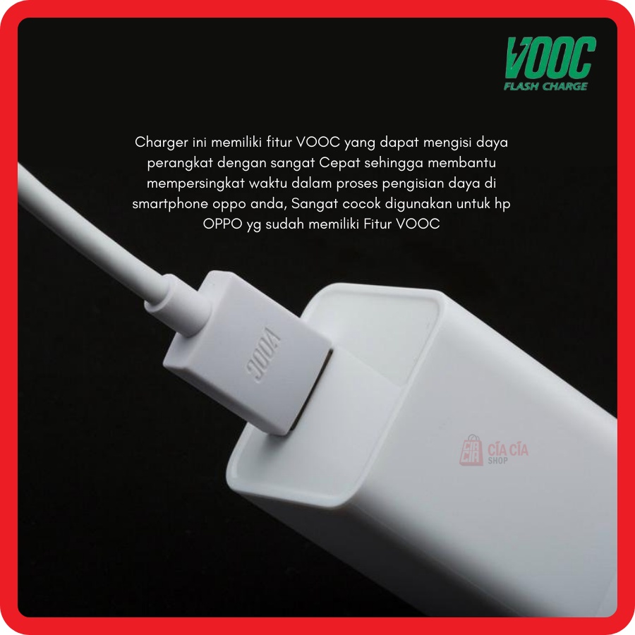 Charger oppo vooc micro usb original fast charging / adaptor vooc oppo ori 100%