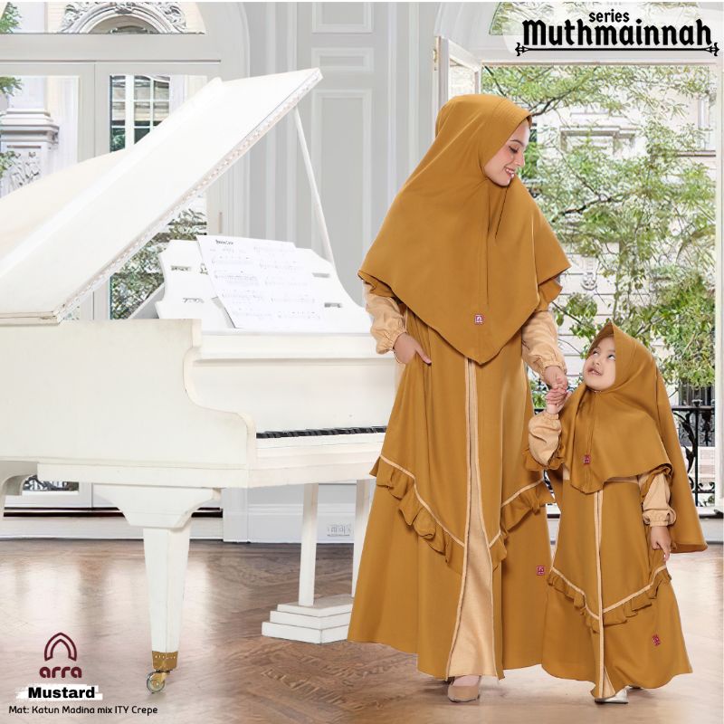 Gamis Sarimbit Keluarga Ayah Ibu Anak Series Muthmainnah Warna Mustard Original Premium Arra Sarimbit Couple 2023 Terbaru Busana Muslim Kapel Kondangan Baju Couple Keluarga Muslim Sarimbit Lebaran Baju Kondangan Wanita Kekinian Jumbo