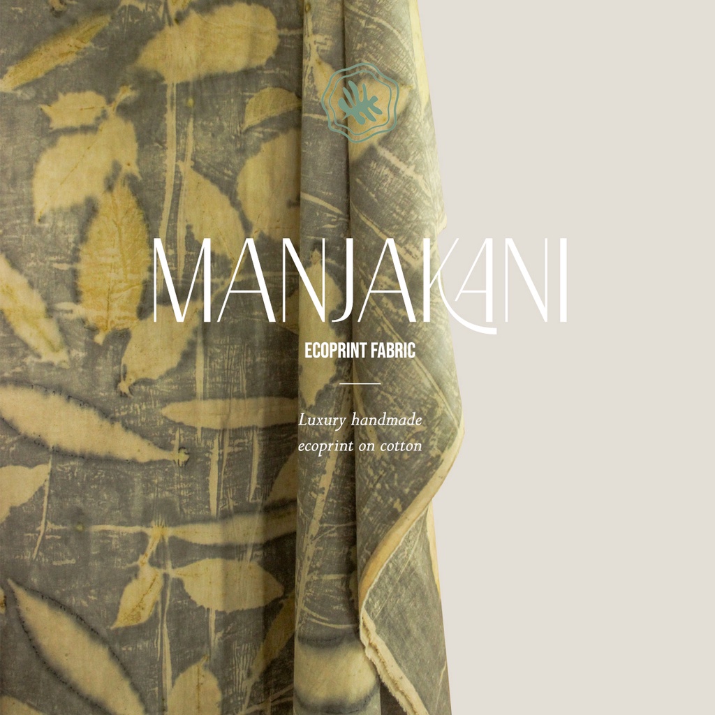Kain Ecoprint Larakan Manjakani Series Katun