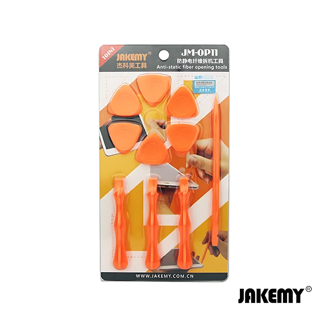 Jakemy Opening Tool / Congkelan Lcd Handphone Lengkap 10Pcs Original JM-OP11